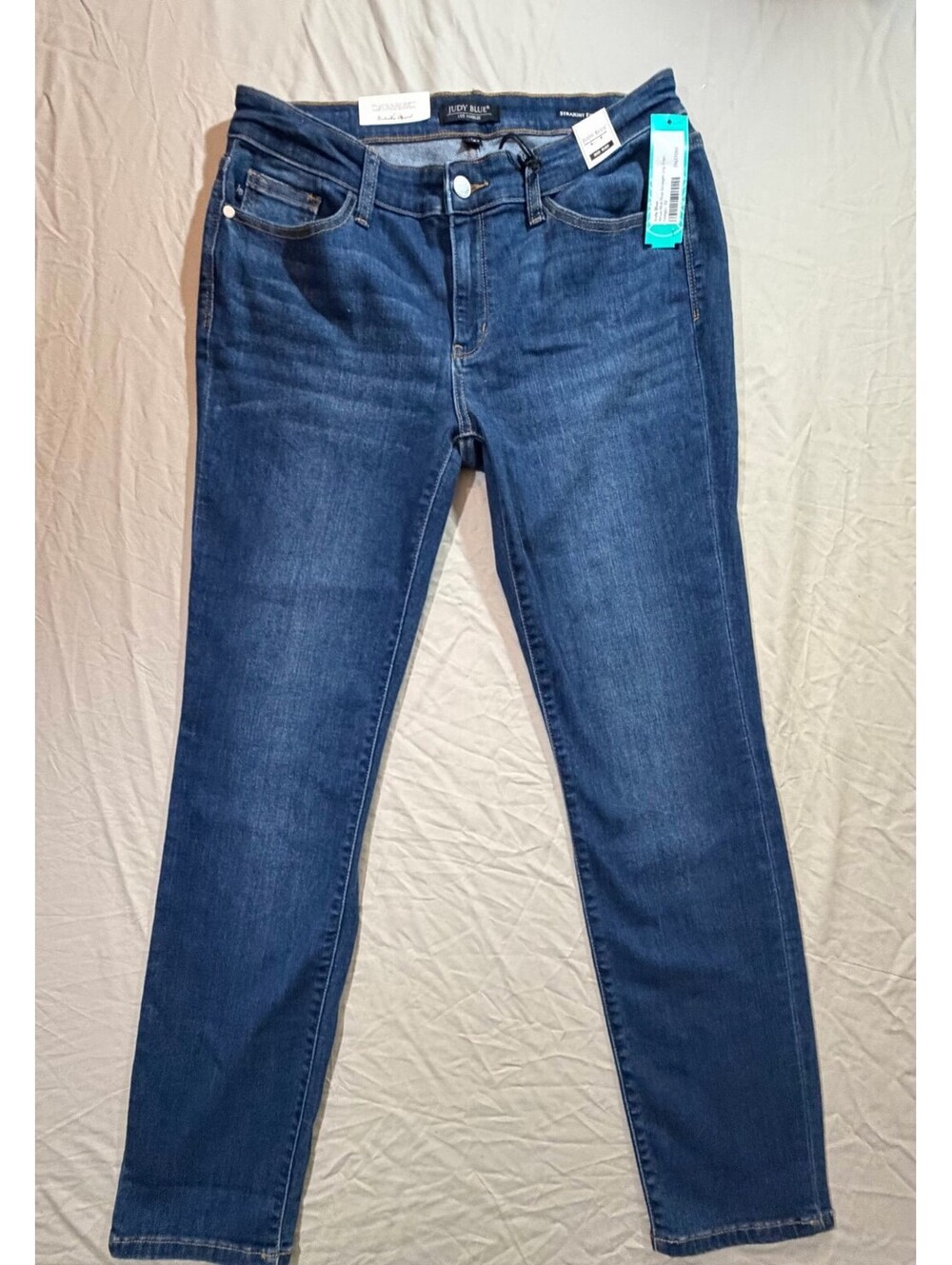 Judy Blue Amy Mid Rise Straight Leg Jeans Women’s 13/31 Indigo NWT